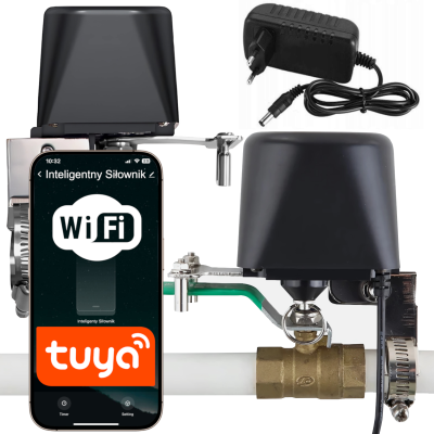 Inteligentny sterownik do zaworu wody/gazu Wi-Fi – Tuya / Smart Life EUROLOOK TU-017-VA