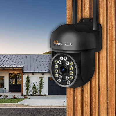 KAMERA ZEWNĘTRZNA OBROTOWA IP WIFI 12MP APLIKACJA 4x ZOOM AUDIO [EUROLOOK ZC-07B]