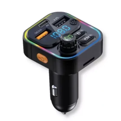 Transmiter RT-5 FM Bluetooth Ładowarka USB AUX BASS SD